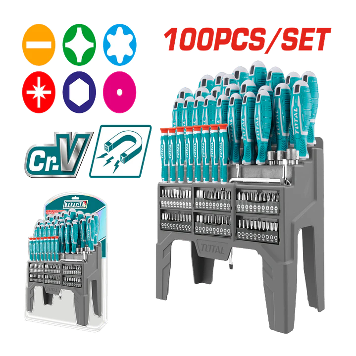 JGO DESTORNILLADOR POR 100PCS TOTAL 1