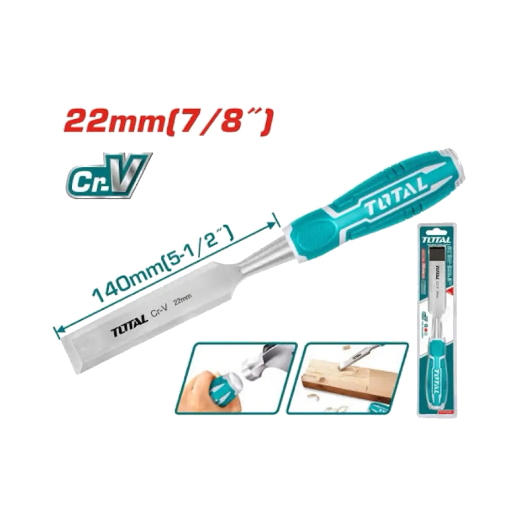 Cincel Formon Para Madera 22mm Total Tht41226 1