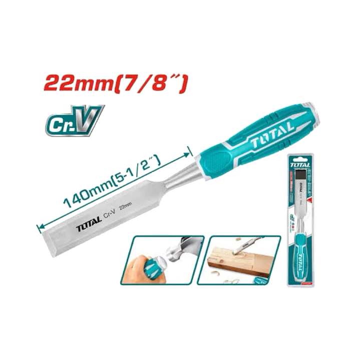 Cincel Formon Para Madera 22mm Total Tht41226 1