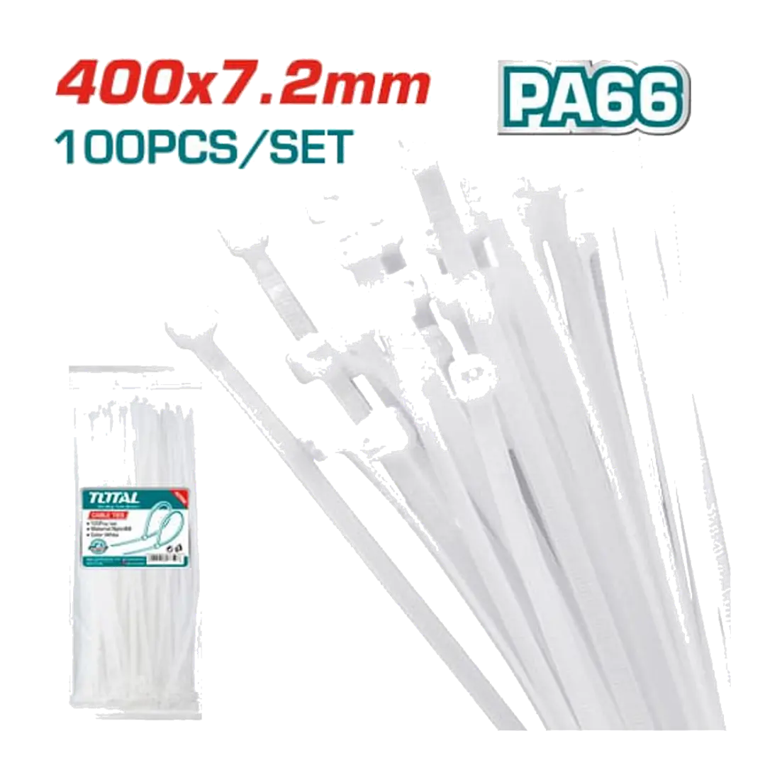 AMARRA PLASTICA 400MM X 7.2MM POR 100PCS TOTAL 1