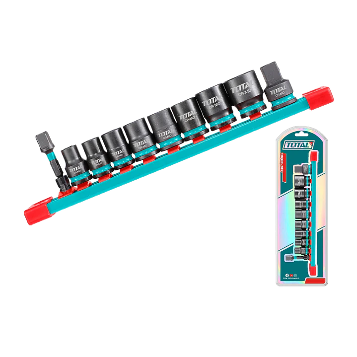 Juego de Dados de impacto de 10 Piezas 3/8