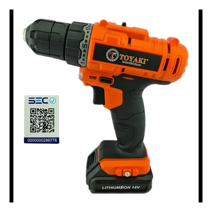 Taladro Atornillador Inalambrico 10mm 14v Toyaki Tk-839 1