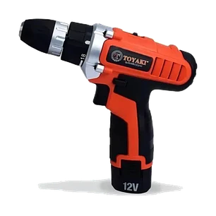 TALADRO RECARGABLE 12V 10MM TOYAKI + 2 BAT 1.5AH + 1 CAR