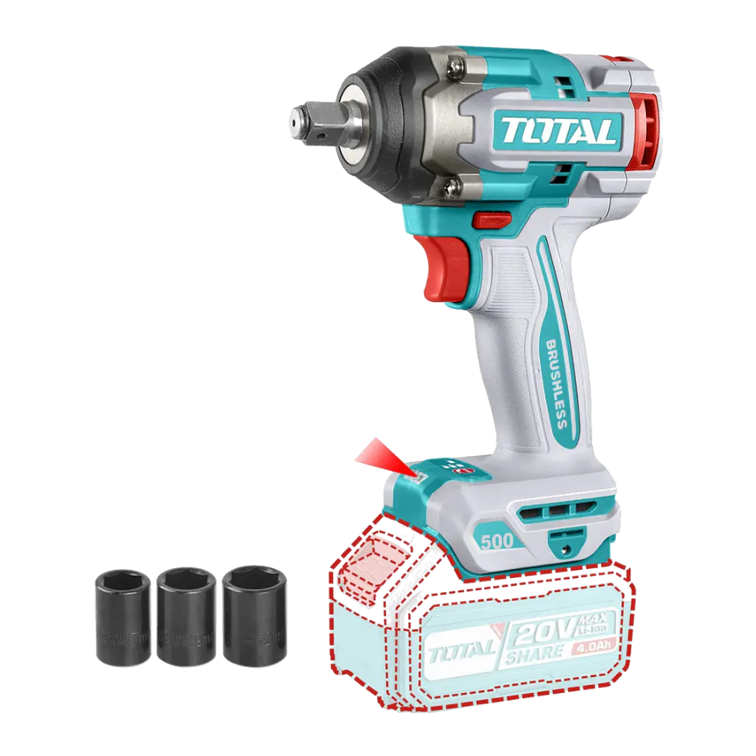 LLAVE DE IMPACTO INALÁMB 1/2