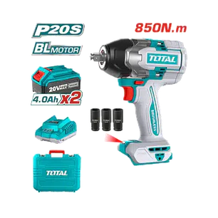 Taladro Pistola Llave Impacto 20v 2bat+ Carg 850nm Total