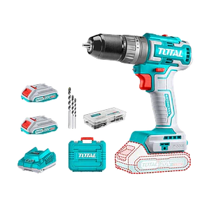 Taladro Atornillador 20v 2bat+ Cargador Total Tidli20508