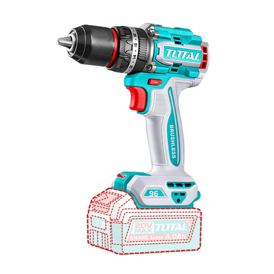 Taladro Atornillador Percutor 20v Total Tidli209681 1