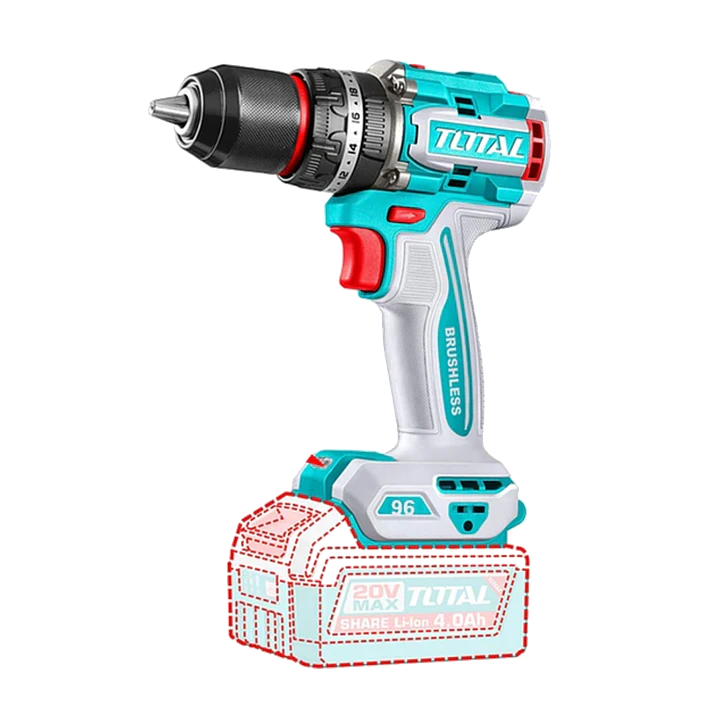 Taladro Atornillador Percutor 20v Total Tidli209681 1