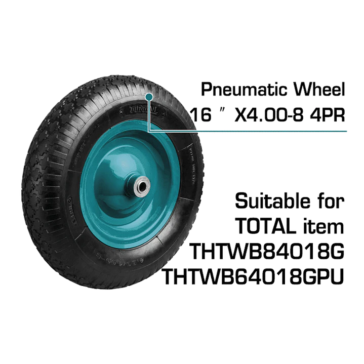 Rueda Para Carretilla De 90 Litros Total - Thtwb84018g-w 1