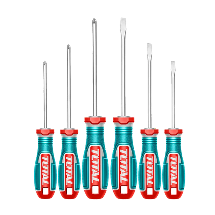 Kit Juego Destornilladores 6 Piezas Total Tksds0626 1