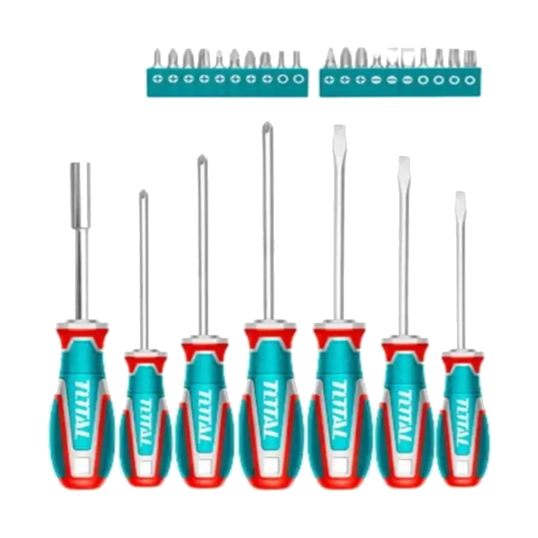 Kit Set Juego Desatornilladores 27 Piezas Total Tksds2726 1