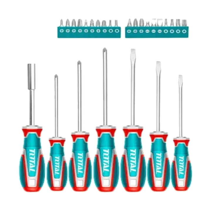 Kit Set Juego Desatornilladores 27 Piezas Total Tksds2726 1