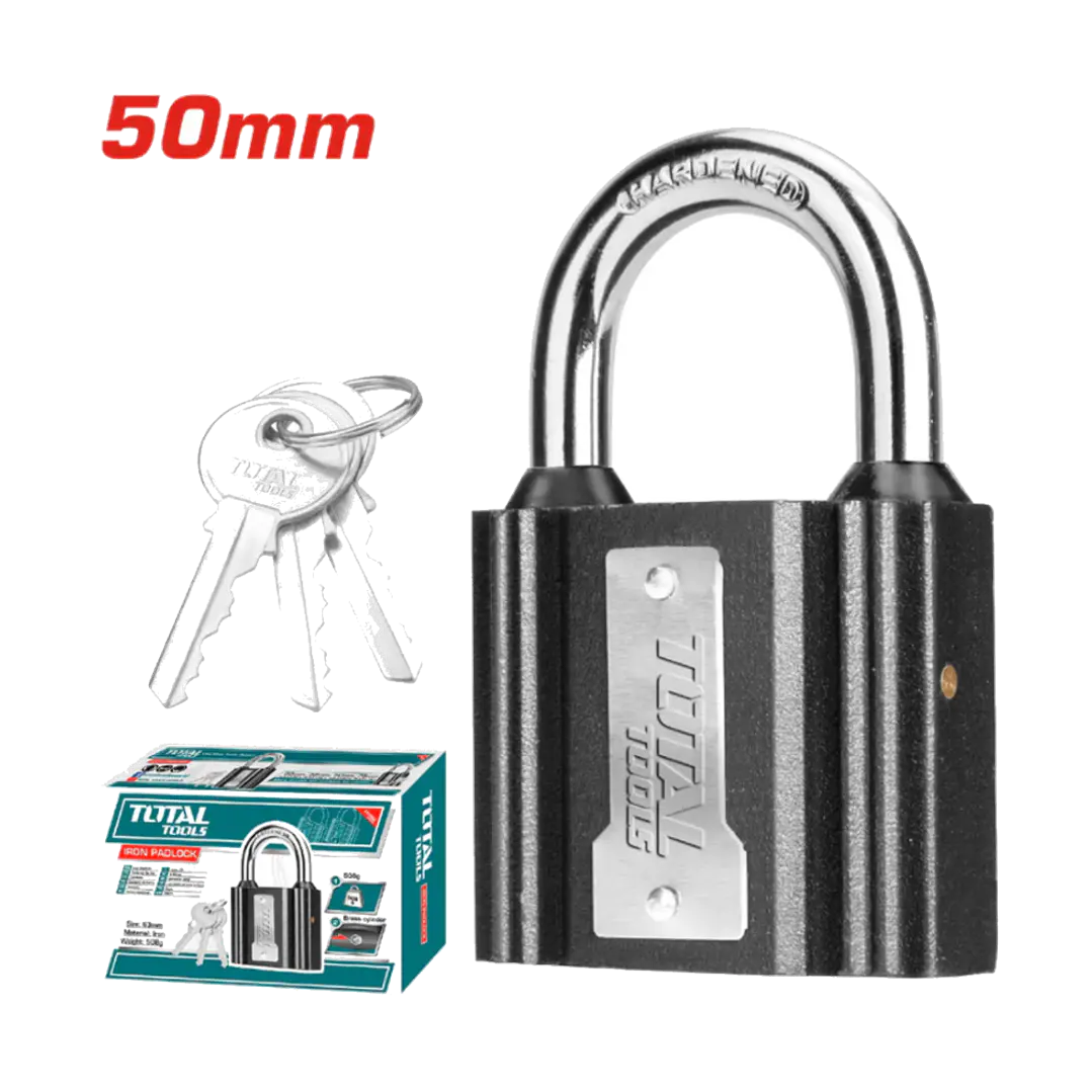 Candado De Seguridad 50 Mm Con 3 Llaves Total Tlk31501 1