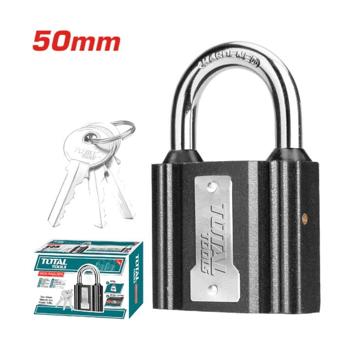Candado De Seguridad 50 Mm Con 3 Llaves Total Tlk31501 1