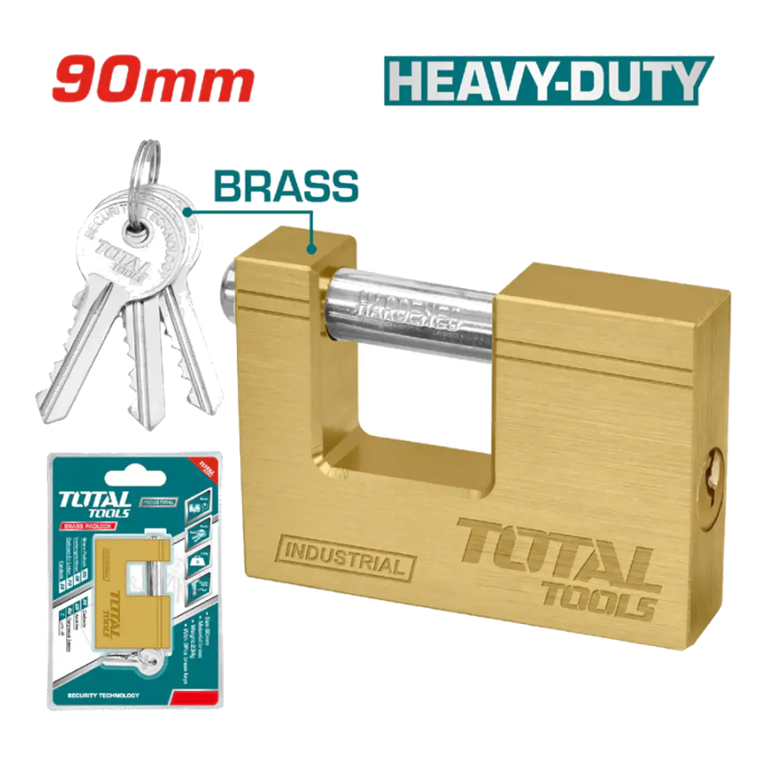 CANDADO JUMBO DE BRONCE 90MM TOTAL 1