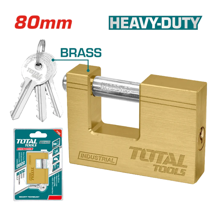 CANDADO JUMBO DE BRONCE 80MM TOTAL 1