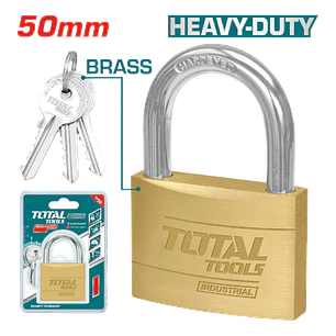 Candado Seguridad De Bronce 50mm Total Tlk32502