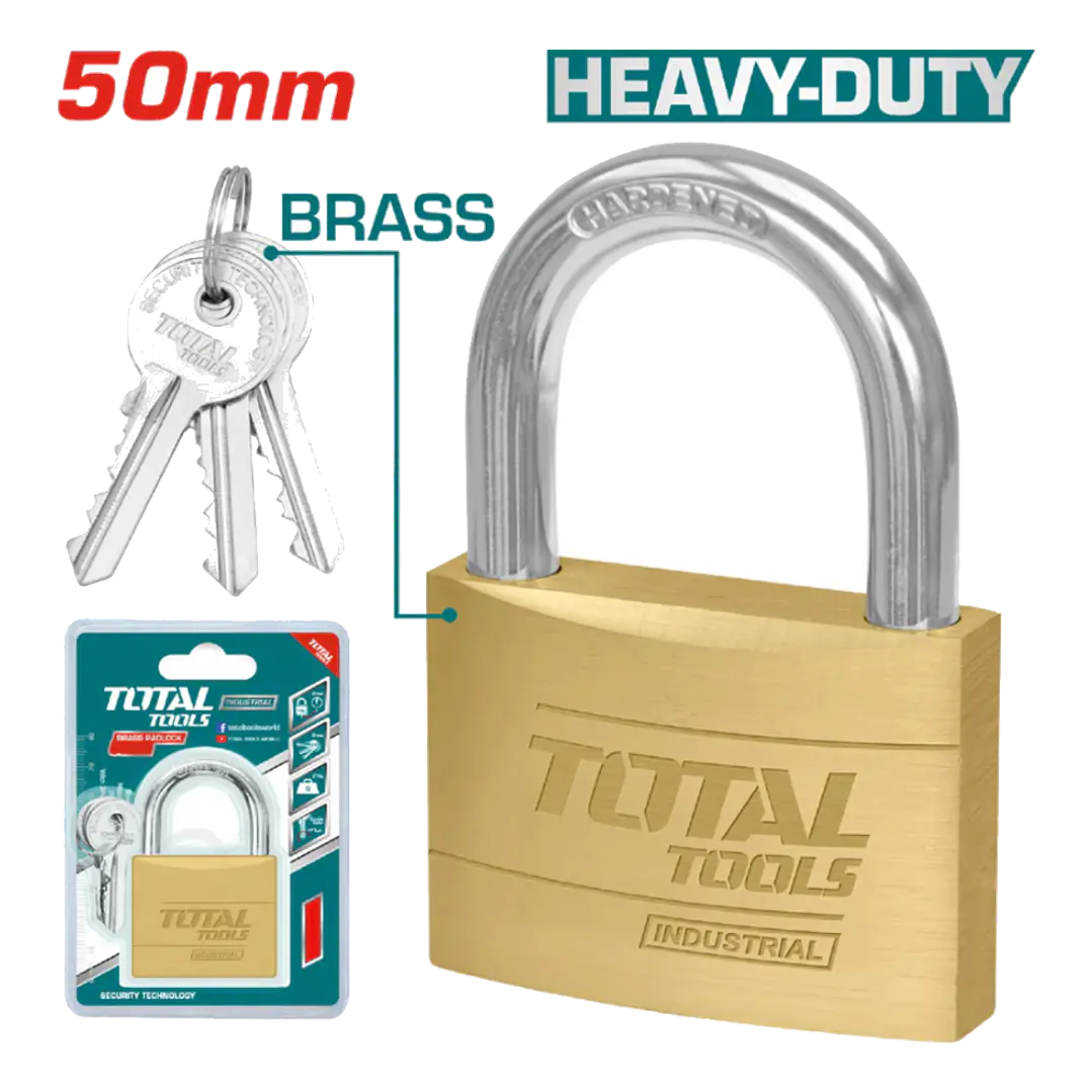 Candado Seguridad De Bronce 50mm Total Tlk32502 1