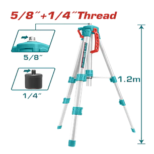 TRIPODE PARA NIVEL LASER 1.2MT TOTAL