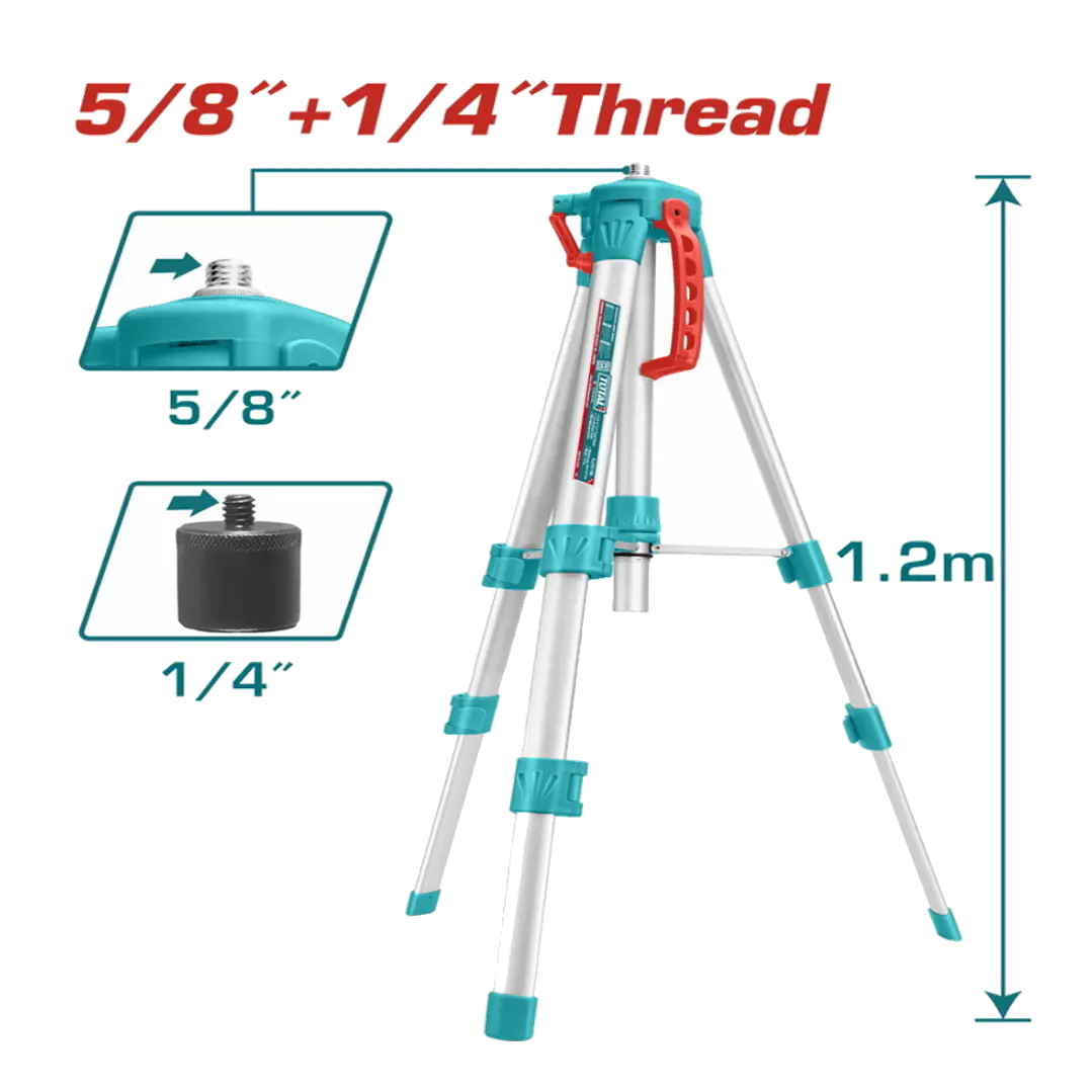TRIPODE PARA NIVEL LASER 1.2MT TOTAL 1