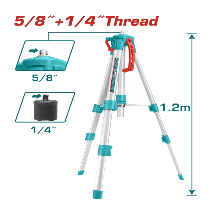 TRIPODE PARA NIVEL LASER 1.2MT TOTAL 1
