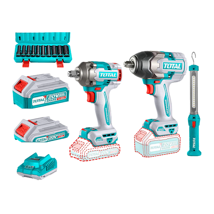 Kit de Llave de impacto 400NM+Llaver impacto 850 NM 1