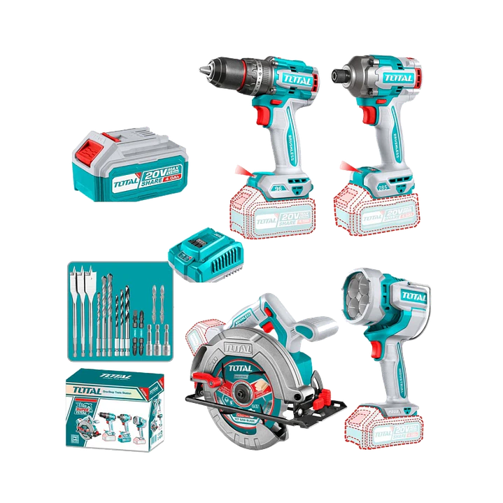 KIT TALADRO + ATORNILLADOR IMPAC + SIERRA CIRCULAR 1