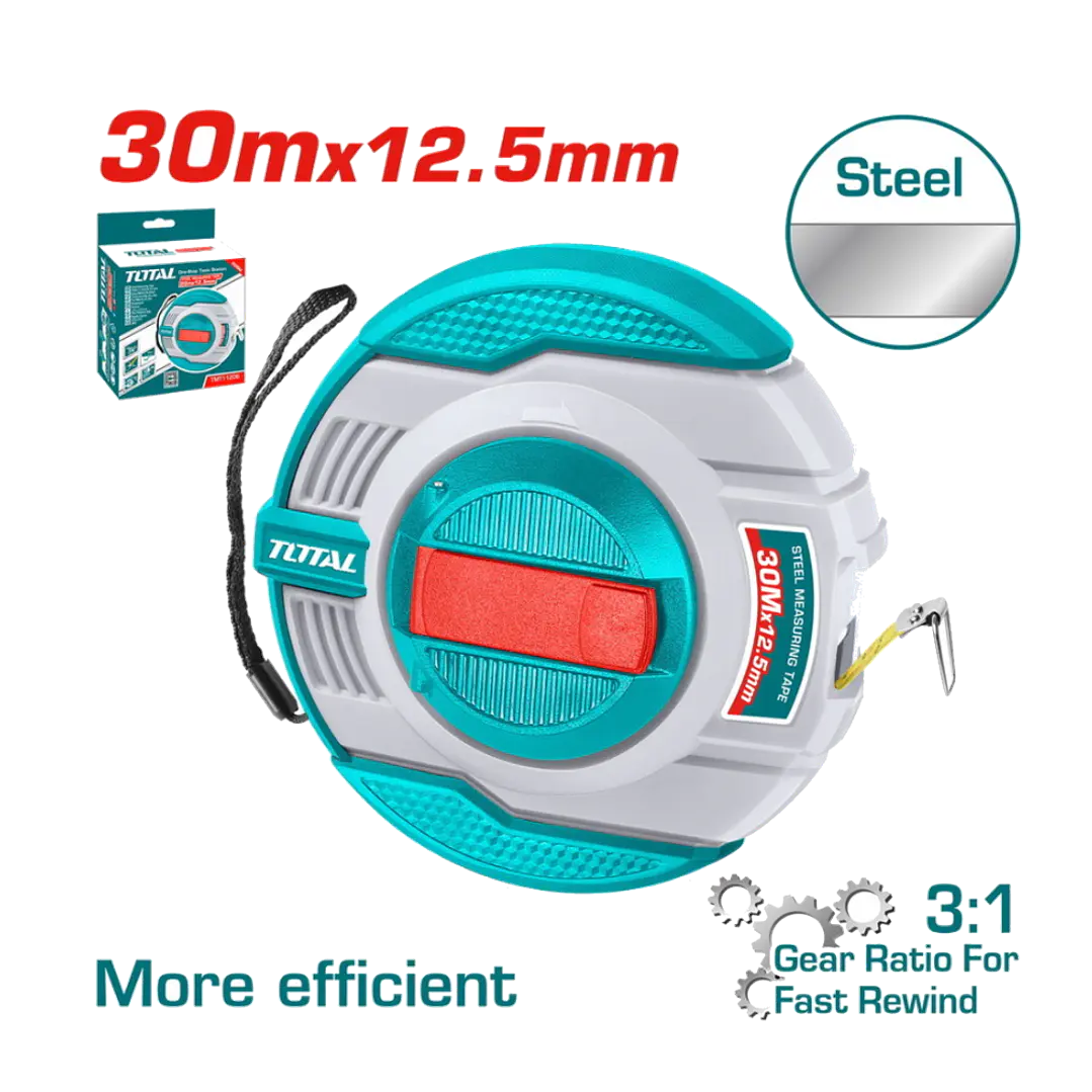 HUINCHA DE MEDIR 30MTS METALICO TOTAL 1