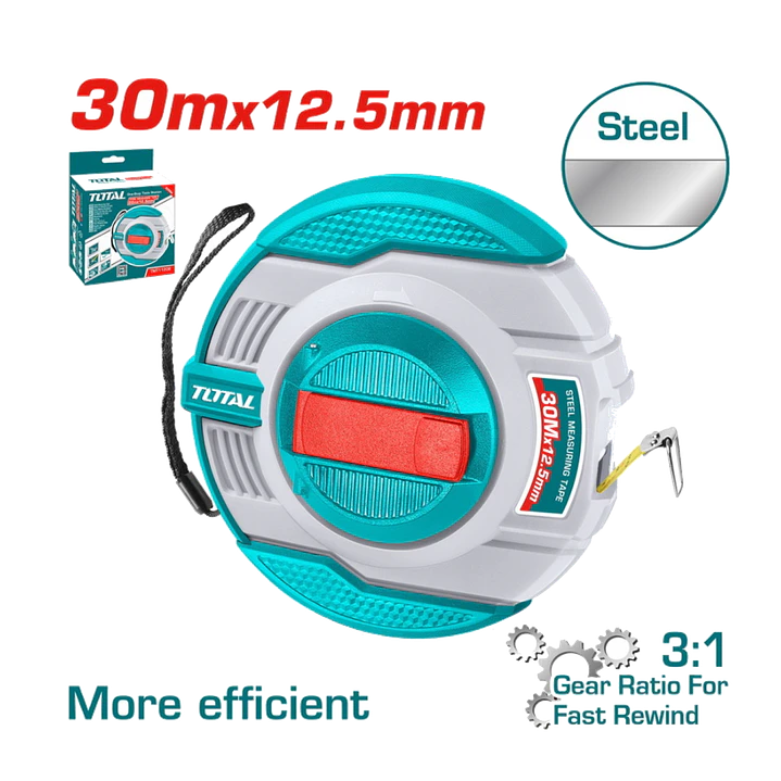 HUINCHA DE MEDIR 30MTS METALICO TOTAL 1
