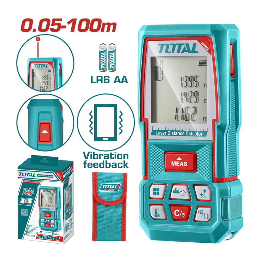 MEDIDOR DE DISTANCIA LASER 100MTS TOTAL 1