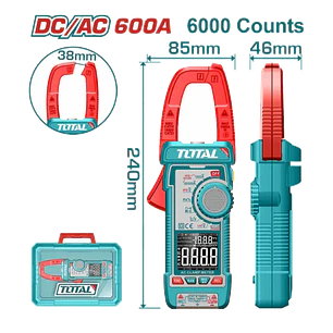 MULTITESTER DIGITAL DE TENAZA DC/AC 600A