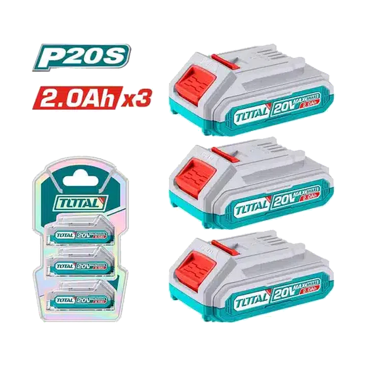 KIT DE BATERIAS POR 3PCS P20S 2.0AH TOTAL 1