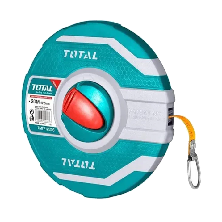 HUINCHA DE MEDIR FIBRA DE VIDRIO 30MTS TOTAL 1