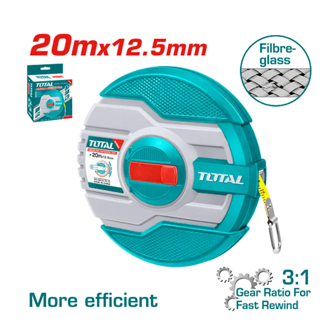 Huincha Cinta Métrica 20m X 12.5mm Total Tmtf13206 1
