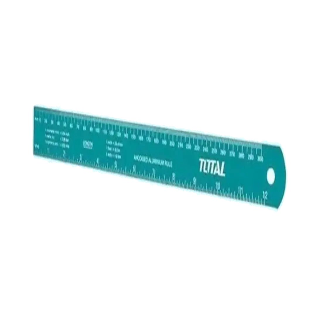 Regla Precisión De Aluminio 30cm Total Tmt633002 1
