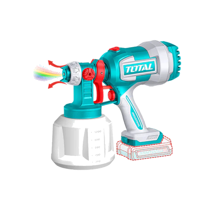 Pistola Pintar Inalambrico 20v 800ml Total Tsgli2004 1