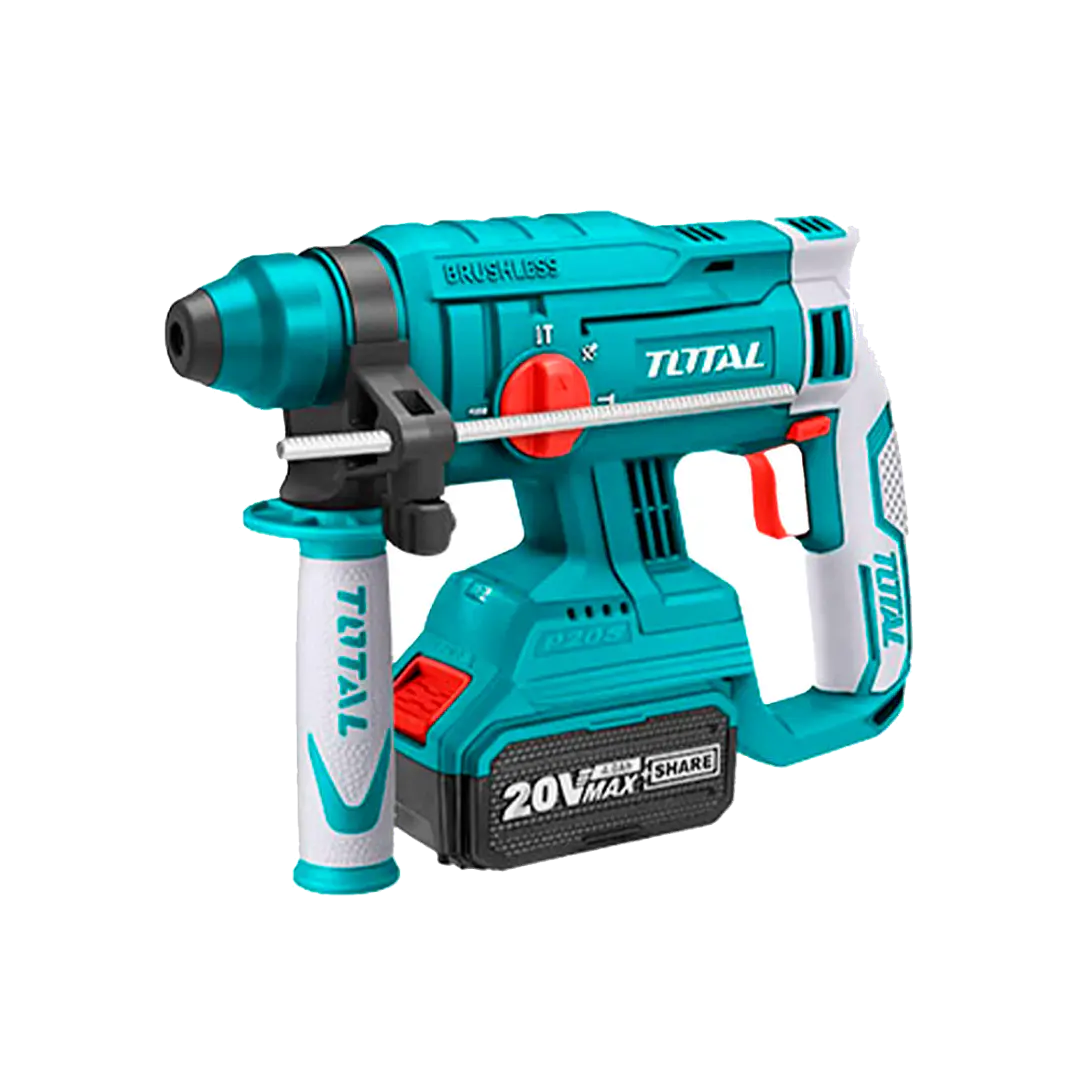 ROTOMARTILLO INALAMBRICO 20V 1,5J SDS PLUS TOTAL +2 BAT+CARGADOR 1
