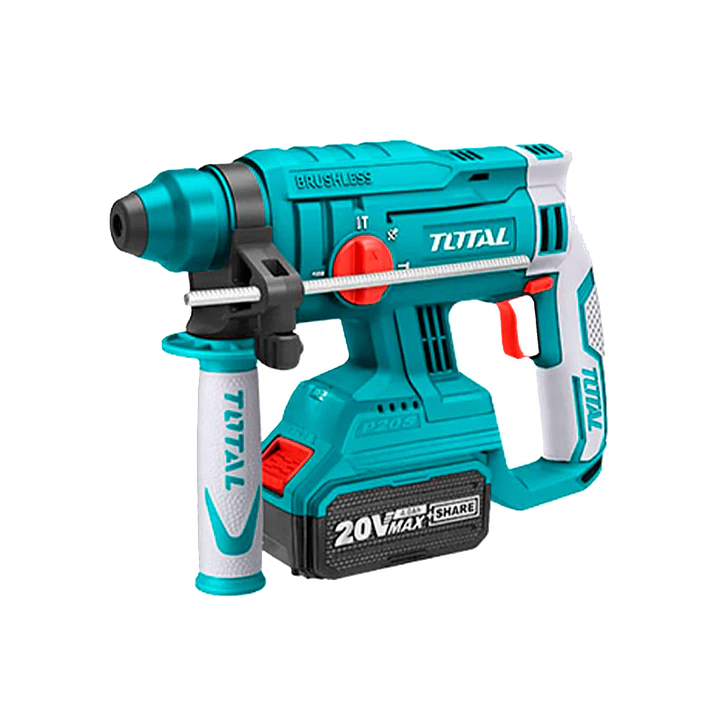 ROTOMARTILLO INALAMBRICO 20V 1,5J SDS PLUS TOTAL +2 BAT+CARGADOR 1