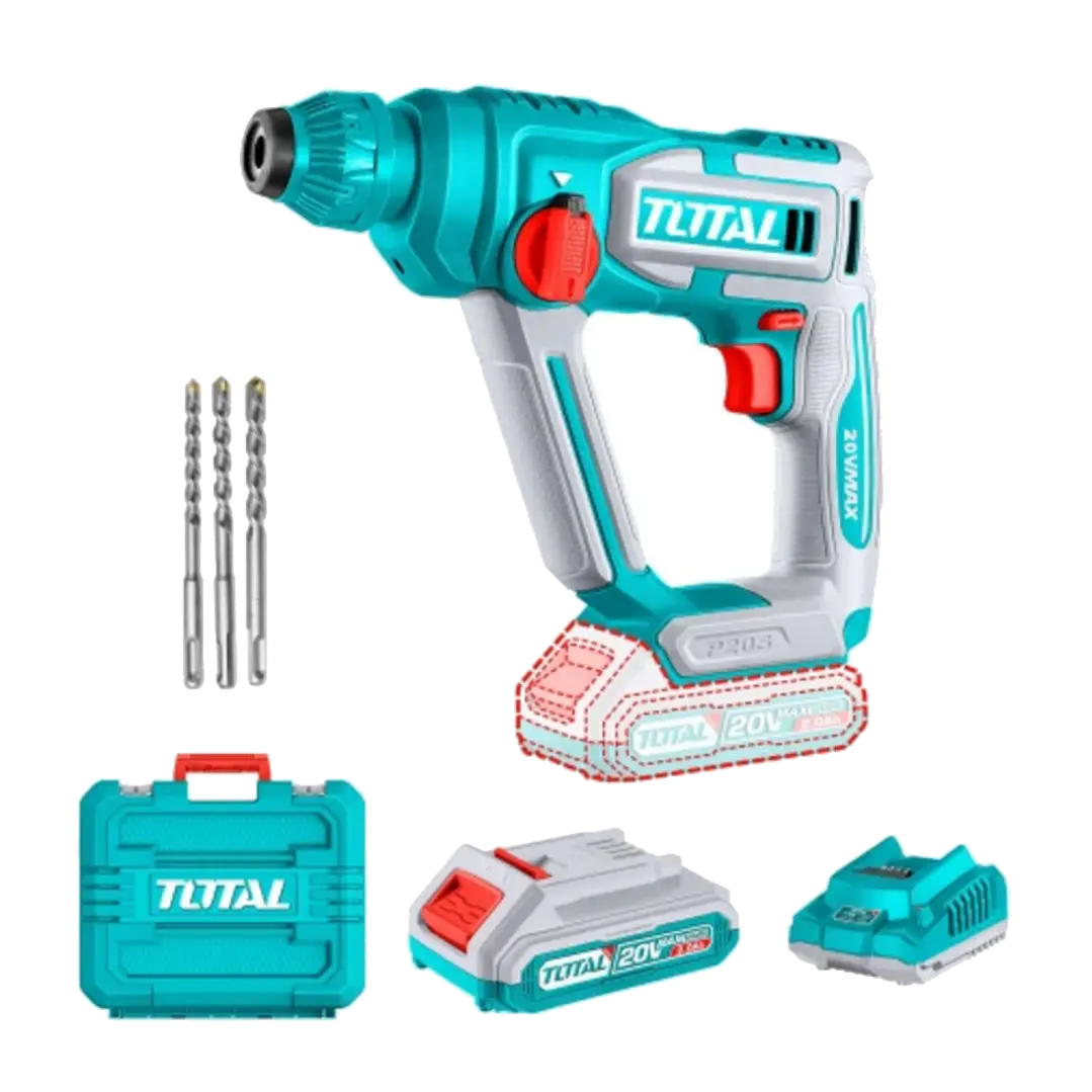 Rotomartillo 20v Sds Plus Bat + Cargador Total Trhli201681 1