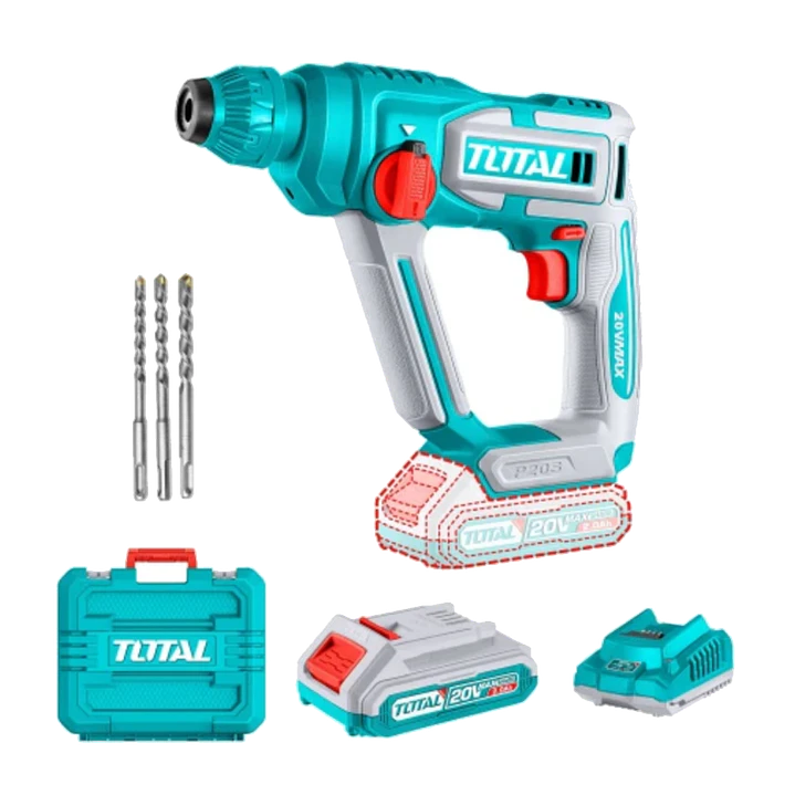 Rotomartillo 20v Sds Plus Bat + Cargador Total Trhli201681 1