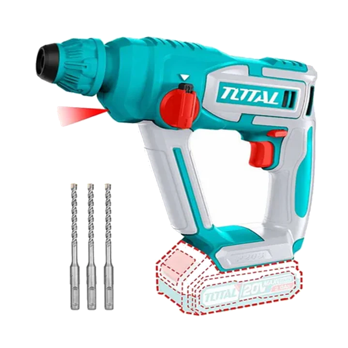 Rotomartillo Inalámbrico 20v Sds Plus Total Trhli20168 1