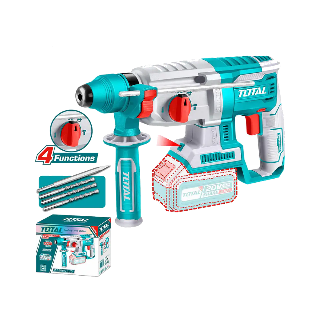 ROTOMARTILLO INALAMBRICO 20V 2,5J SDS PLUS TOTAL  SIN BATERIA SIN CARGADOR 1