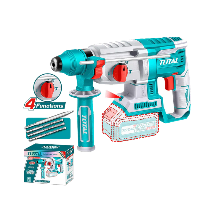 ROTOMARTILLO INALAMBRICO 20V 2,5J SDS PLUS TOTAL  SIN BATERIA SIN CARGADOR 1