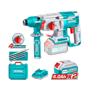 Rotomartillo Inalambrico 20V 26MM Con Cargador y bateria TOTAL TRHLI202287