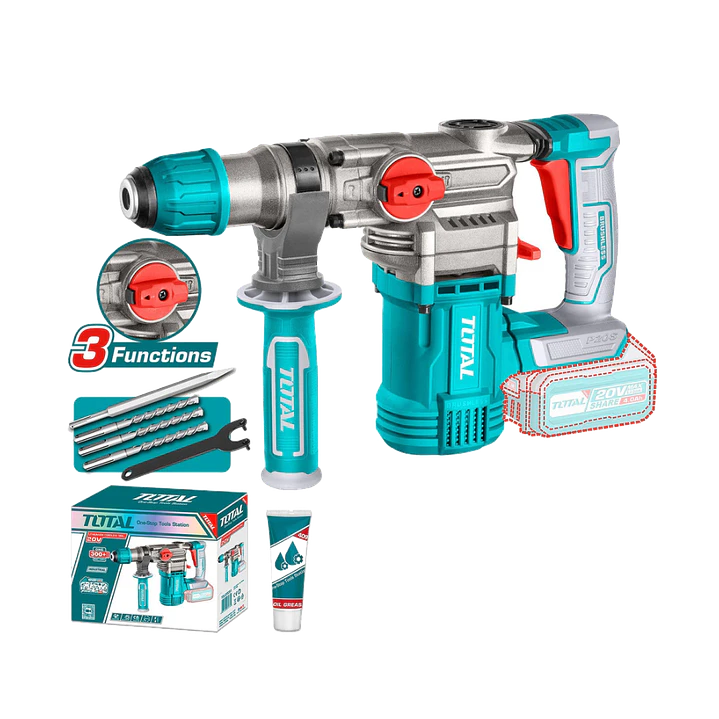 ROTOMARTILLO INALAMBRICO 20V 4,5J SDS PLUS TOTAL SIN BATERIA SIN CARGADOR 1
