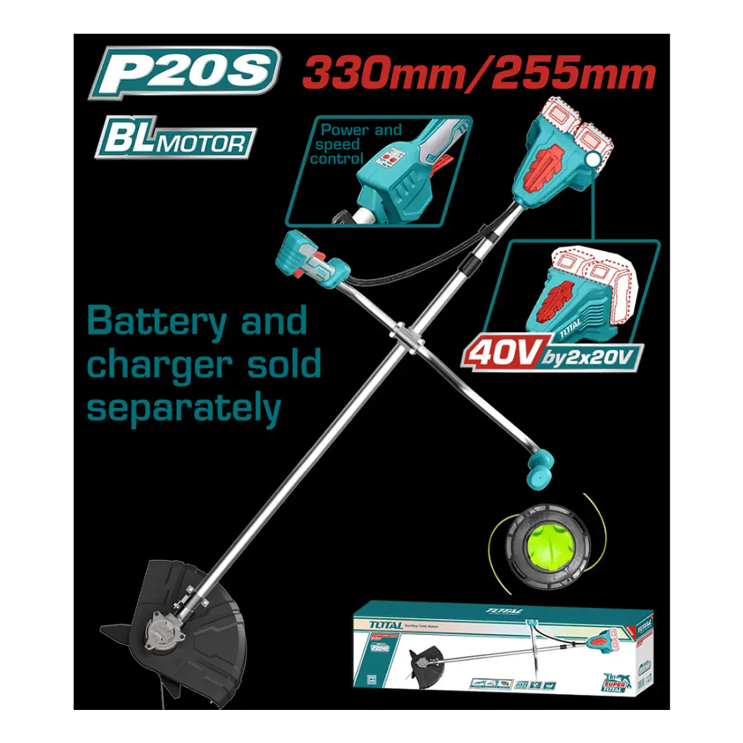 ORILLADORA INALAMBRICO LITIO-ION 2 X 20V 1