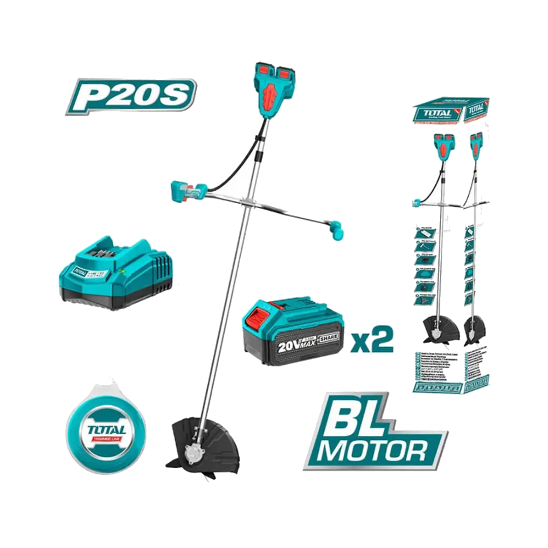 ORILLADORA INALAMBRICO LITIO-ION 40V + 2 BATERIAS TOTAL 1