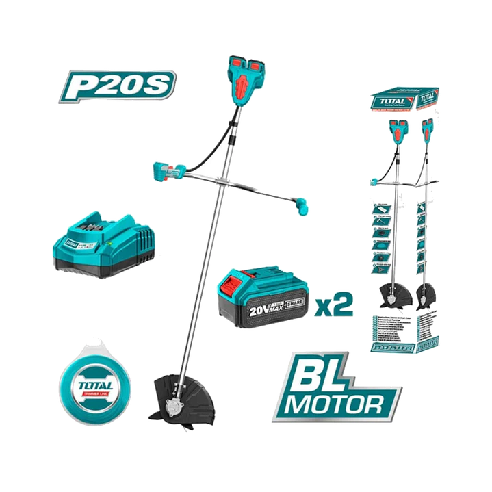 ORILLADORA INALAMBRICO LITIO-ION 40V + 2 BATERIAS TOTAL 1