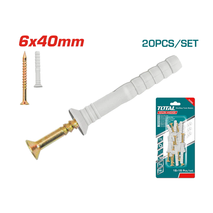 JGO TORNILLOS Y TARUGOS 6X40MM TOTAM 1