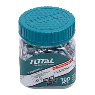 TORNILLO ROSCALATA 100PCS ST4.8X38MM TOTAL